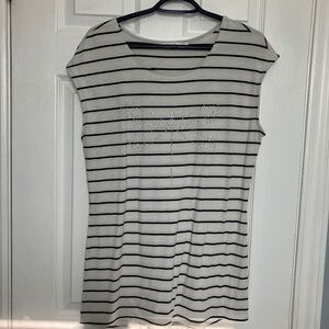 Bundle 4/$20- Rickis Tunic Length Shirt with Butterfly